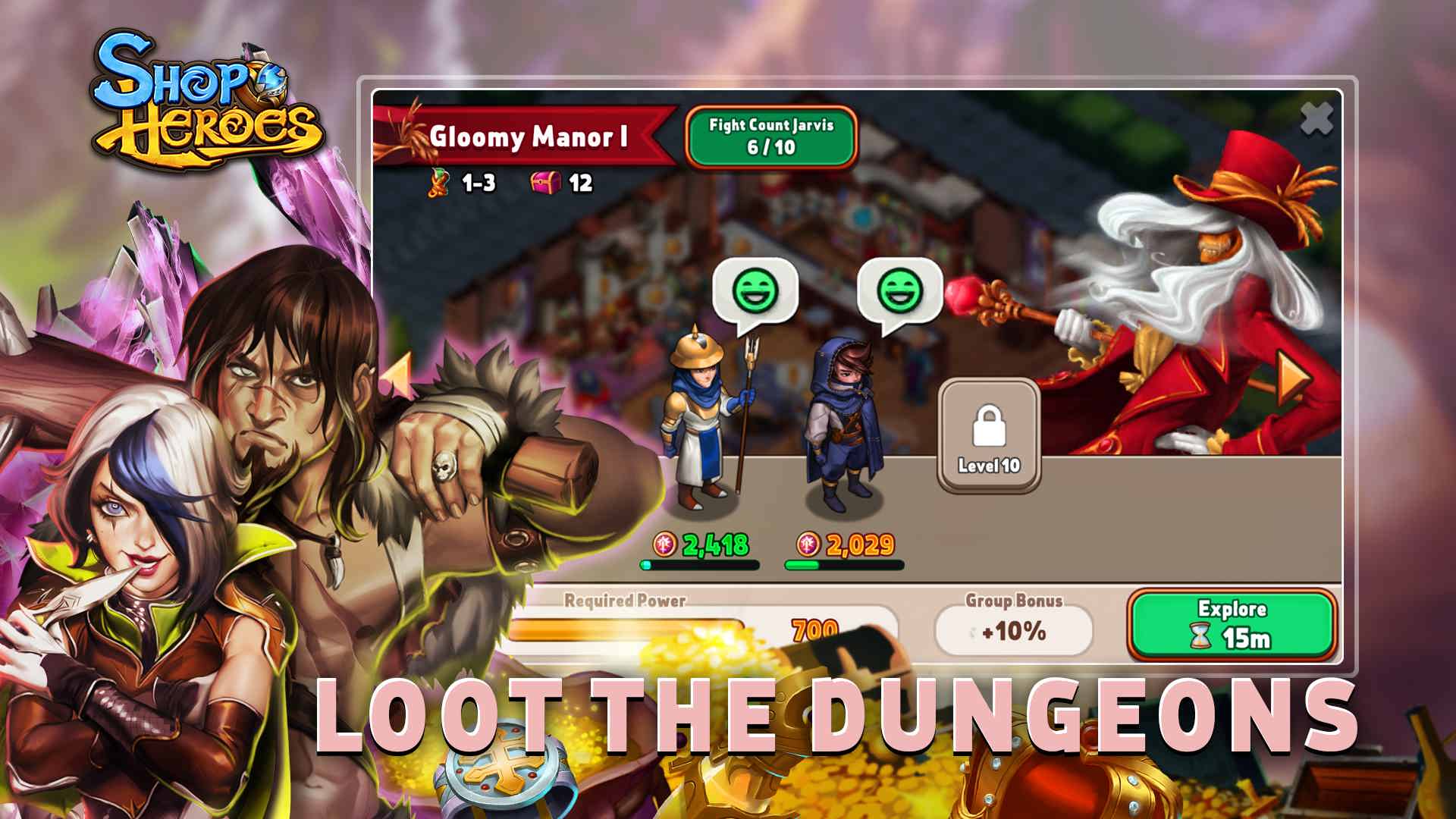 دنلود Shop Heroes: Adventure Quest v1.4.40021 – بازی ماجراجویی تلاش قهرمانان اندروید